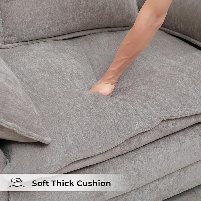 Oversized Accent Chair, Modern Chenille Cloud Sofa Chair