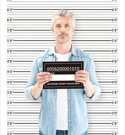 TICIAGA 29pcs Crime Scene Decors Kits, Body Silhouette Crime Scene Tape Evidence Markers and Bloody Sticker and Photo-Booth Props with Height Chart Backdrop Poster, Home for Crime Scene Party Decors