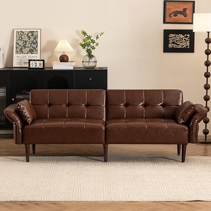 HALLYBEE Futon Sofa Bed, Sleeper Sofa, Small Couch