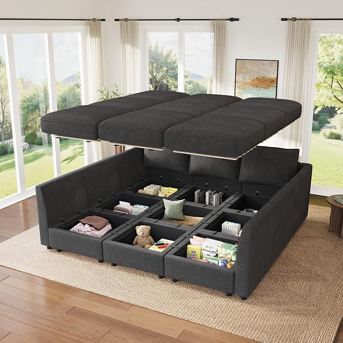 HONBAY Modular Sectional Sleeper Sofa