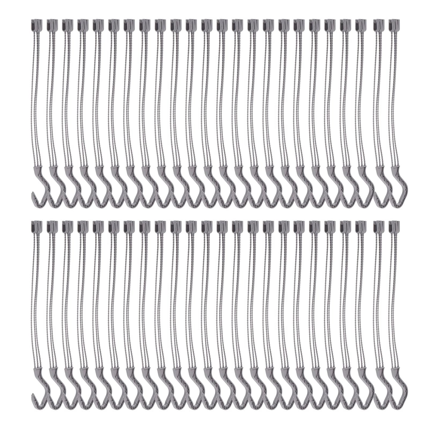 Housoutil 50pcs Hook Heavy Duty Garment Rack Heavy Duty Clothes Plant Hanger Bird Feeder Window Planter Flower Pot Hanger Chain Pot Plant Plastic Raw Material Chlorophytum Refrigerator White