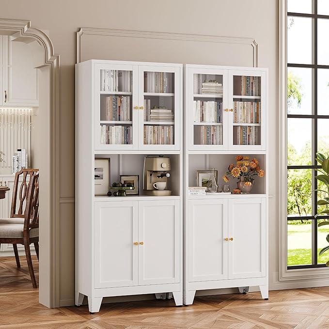 YAUWOH 69" Tall Metal Pantry Cabinet