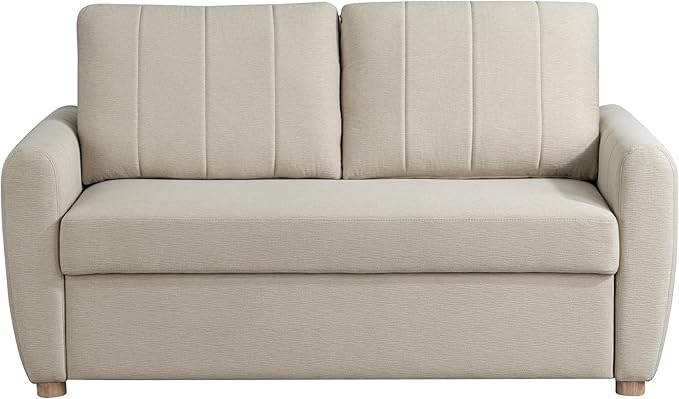 Serta Galway 66.5" Convertible Sleeper Loveseat, Full Size, Dreamcoil Comfort
