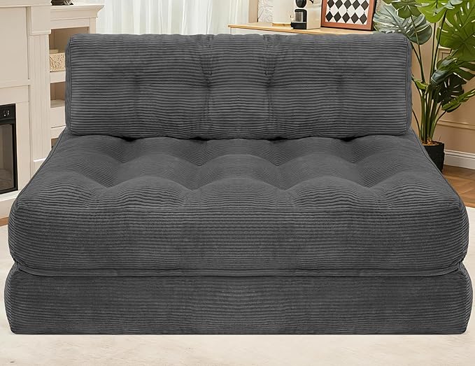 HABUTWAY Folding Sofa Bed, Foldable Floor Sofa Lounge w/Dual-Pillow & Handle