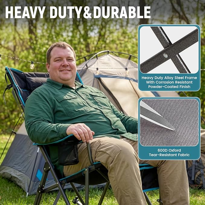 FUNDANGO Oversized Rocking Camping Chair