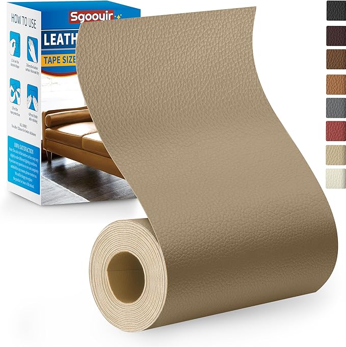 Leather Repair Patch Tape Kit, Vinyl Leather Repair Kit