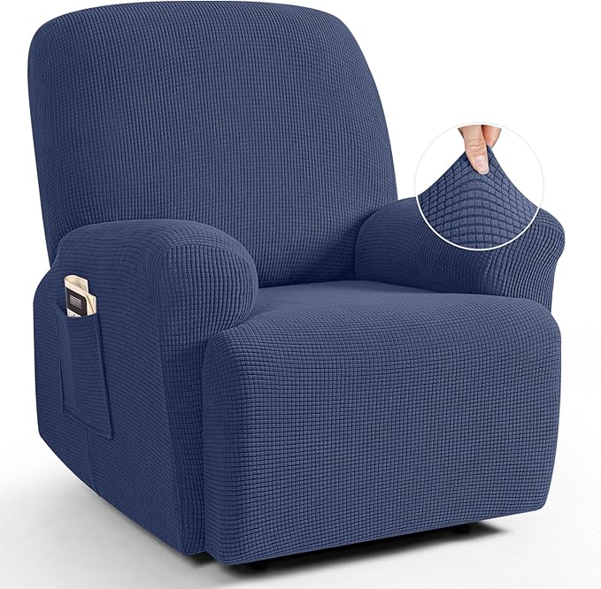 TAOCOCO Recliner Cover 4-Pieces, Recliner Stretch Sofa Slipcover, Recliner