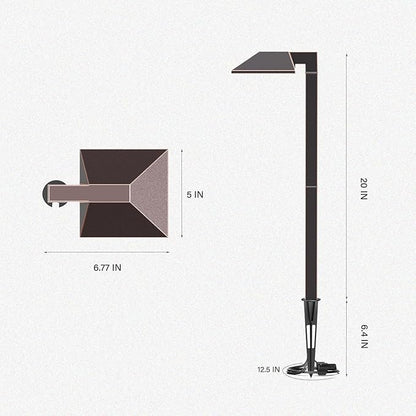 GOODSMANN Low Voltage Landscape Lights - Wired Outdoor Pathway Lights, 0.7W LED, 100 Lumen, Oil Rubbed Bronze Finish, Warm White, Metal Stakes