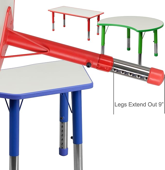 Flash Furniture Wren Adjustable Classroom Activity Table