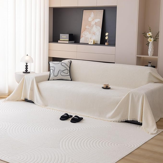 DREAMINGO Modern Minimalist Sofa Covers Washable Pet Furniture Protector Couch