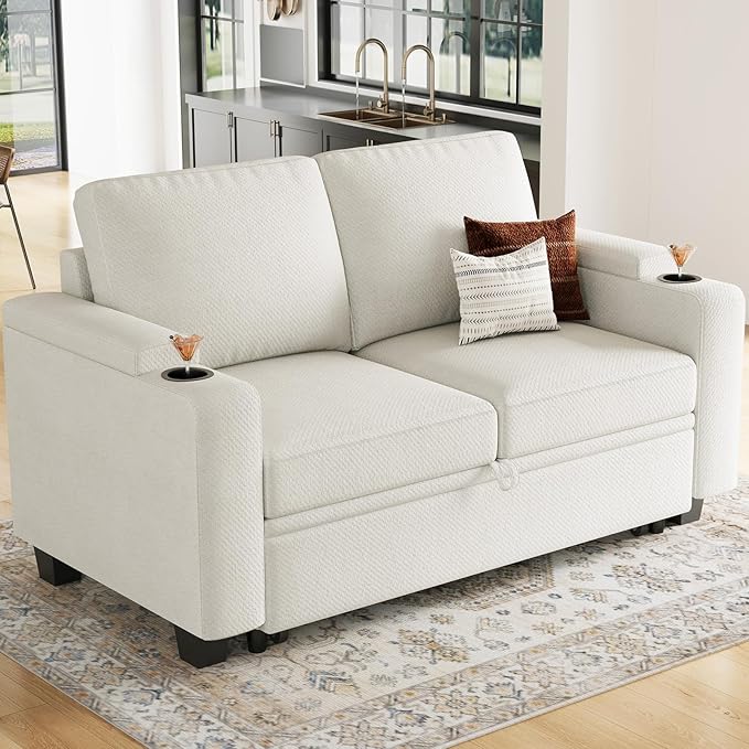 Belffin Chenille Sectional Sleeper Sofa