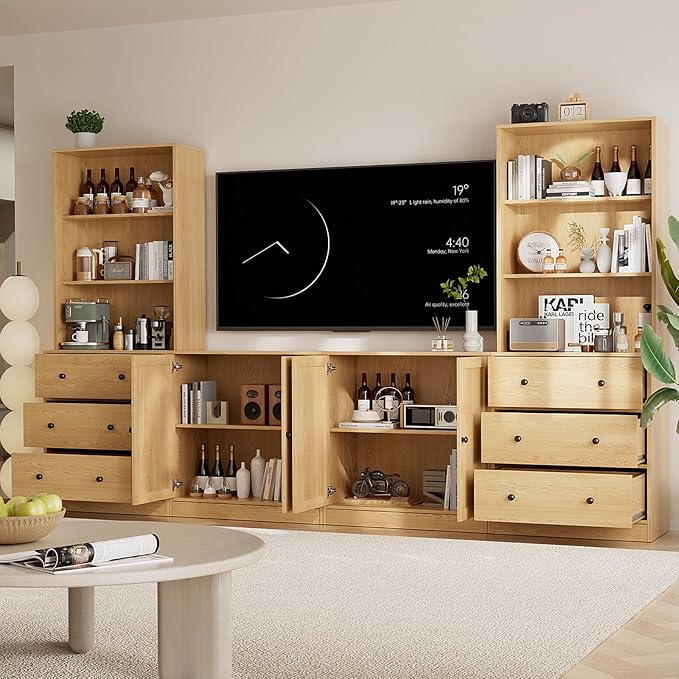 TUSY 71" Large TV Stand Set