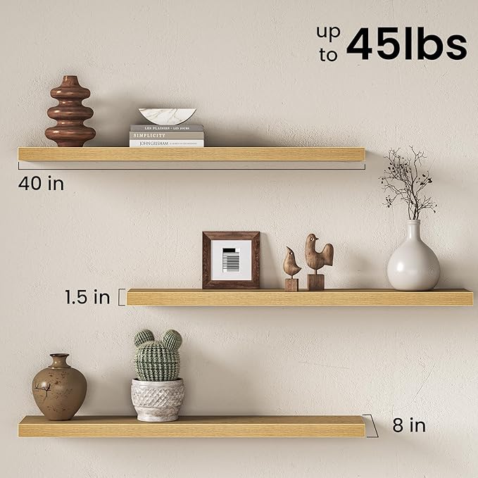Fun Memories 40Inch Floating Shelves