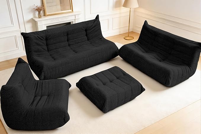 Bean Bag Pouf Ottoman, Foot Stool, Foot Rest