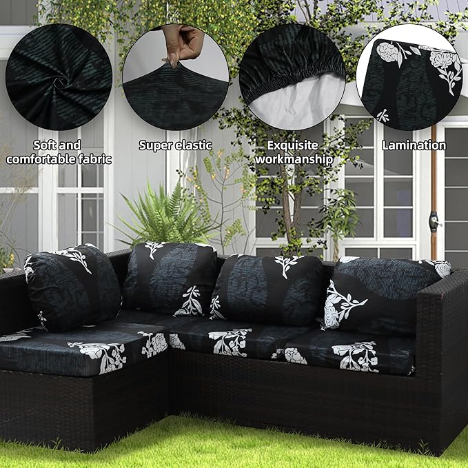 Outdoor Cushion Covers Set, Replacement
