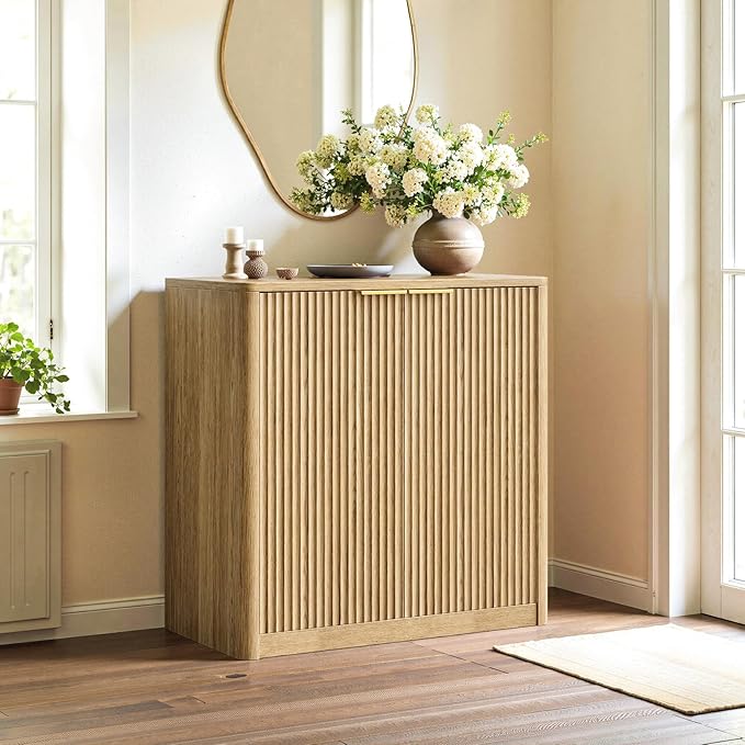 Evermagin 31.5" Oak Buffet Cabinet
