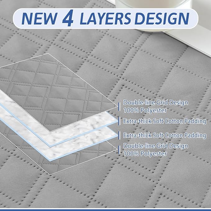 Arfntevss Recliner Sectional Couch Covers 1OO% Waterproof L Shape Sofa Cover