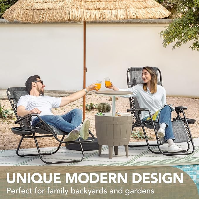 Devoko Patio Zero Gravity Chair Outdoor Folding Adjustable Reclining Chairs