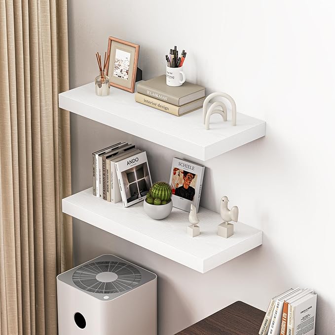 Dreamland 32" Floating Shelves for Wall, Wall-Mounted Shelves for Bedroom