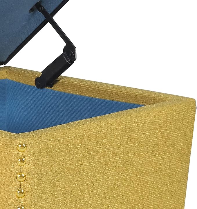 Adeco Square Storage Ottoman