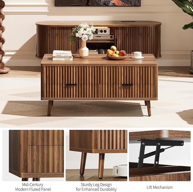 Lift Top Coffee Table with Storage