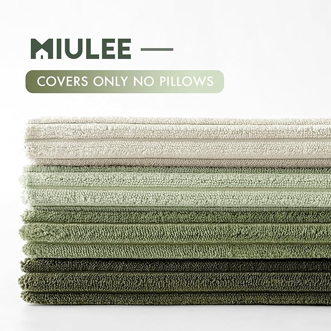 MIULEE Boho Farmhouse Throw Pillow Covers 20x20 Inch Set of 4 Mordern Neutral