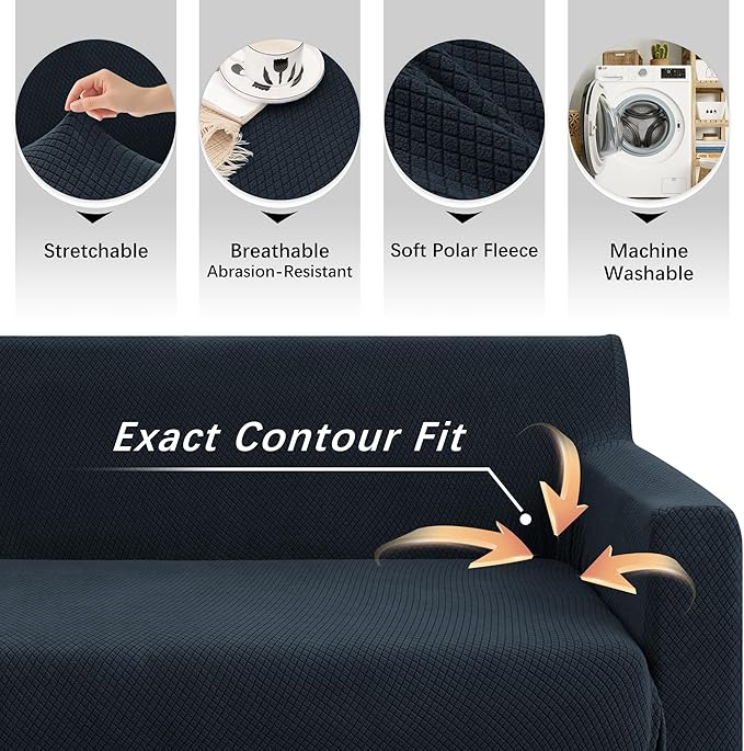 Arfntevss Stretch Sectional Couch Covers L Shaped Corner Sectional Sofa Cover