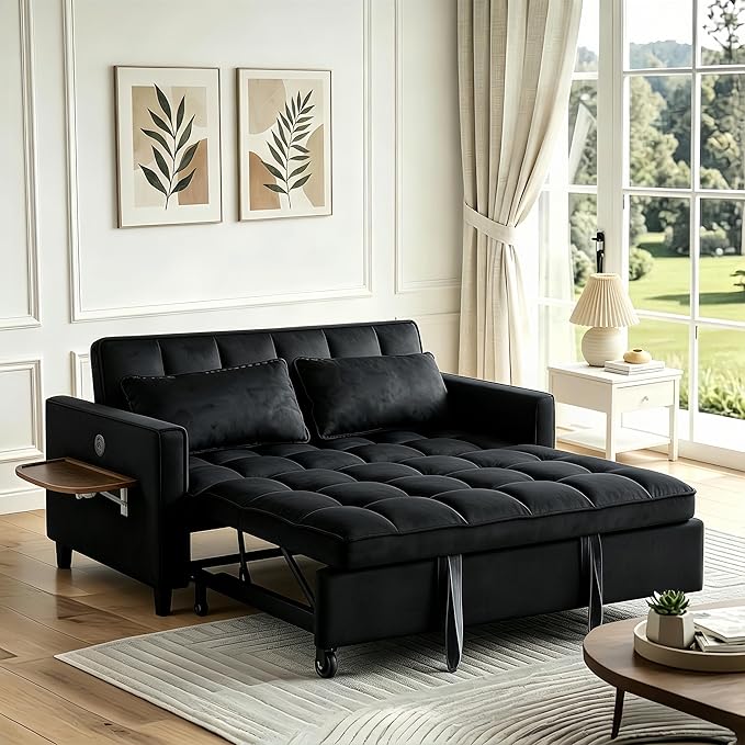 4 in 1 Convertible Sofa Bed, Pull Out Couch