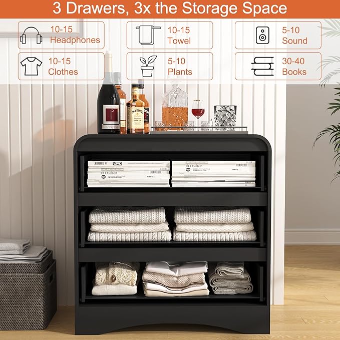 3 Piece Bedroom Set, Dresser and Nightstand Sets