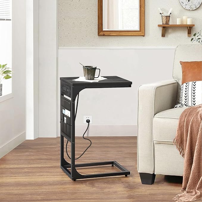TUTOTAK C Shaped End Table