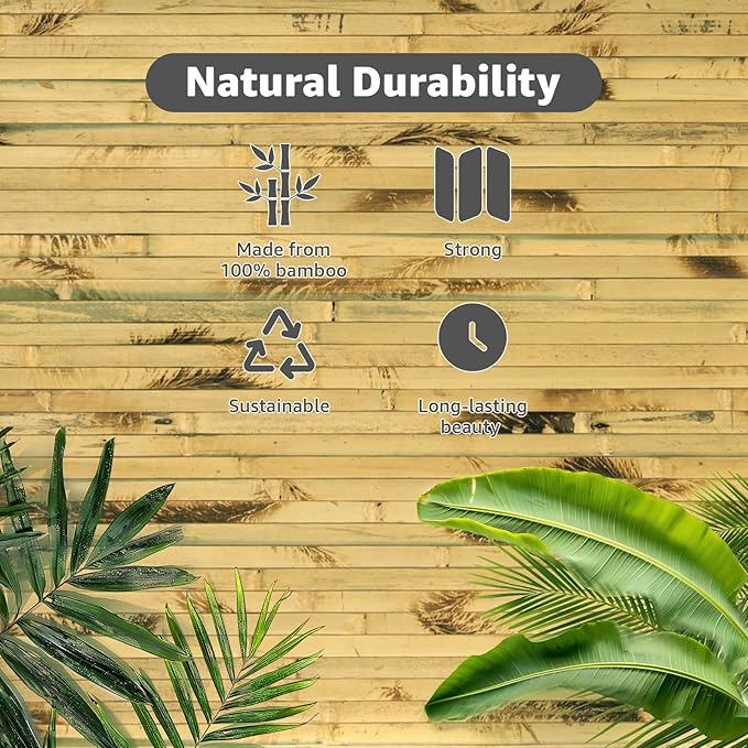 Art3d Natural Bamboo Wall Panel