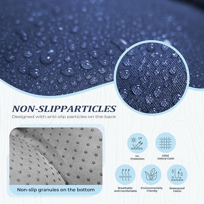 Chaise Lounge Cushion Outdoor, Waterproof Thick Patio Lounge Chair Cushion