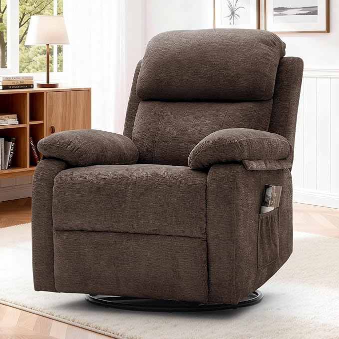 Korser Recliner Chair, 360 Swivel Rocker Chair