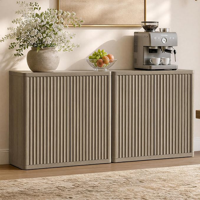SICOTAS Buffet Cabinet with Storage 69.2" Sideboard Accent Modern Credenza with