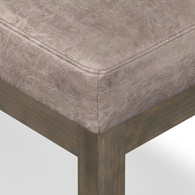 SIMPLIHOME Milltown Small Ottoman Bench
