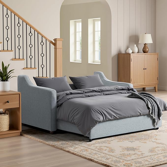 Serta® Corren 68.1" Queen Sized Convertible Sofa, Dream Coil® Comfort,