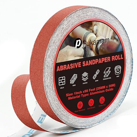 Emery Cloth Roll, 150 Grit Sandpaper Roll, Wet and Dry Emory Cloths