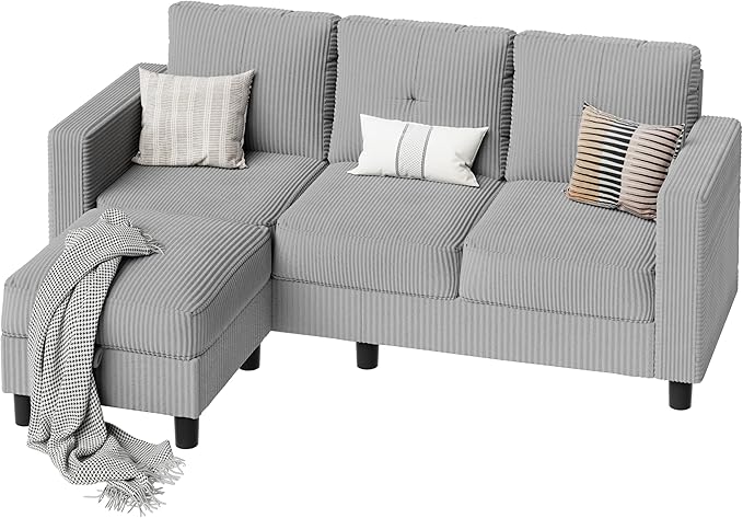 SUNLEI Convertible Sectional Sofa
