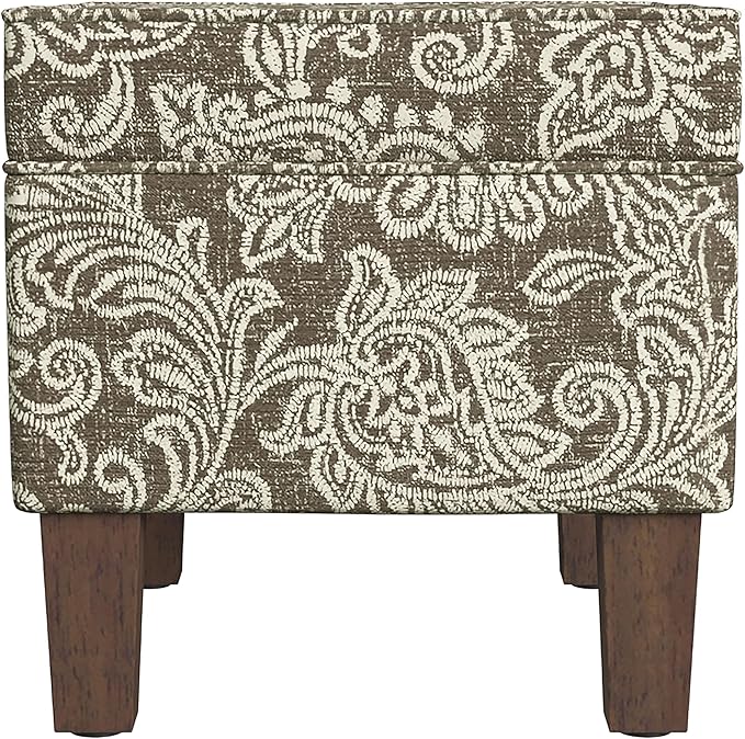 Homepop Home Decor |K7646-A880| Upholstered Modern Rectangular Storage Ottoman