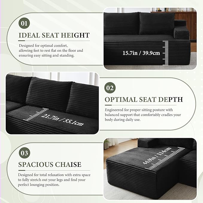 Sectional Couches for Living Room Cloud Couch Sofa