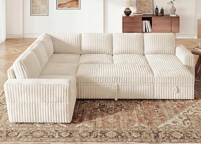HONBAY Modular Sectional Sleeper Sofa