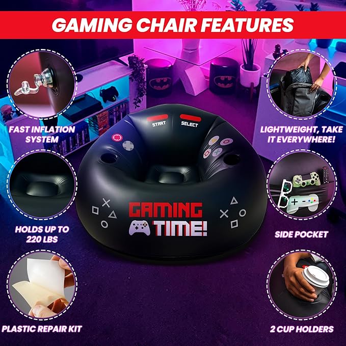 Inflatable Gaming Chair for Kids & Teens