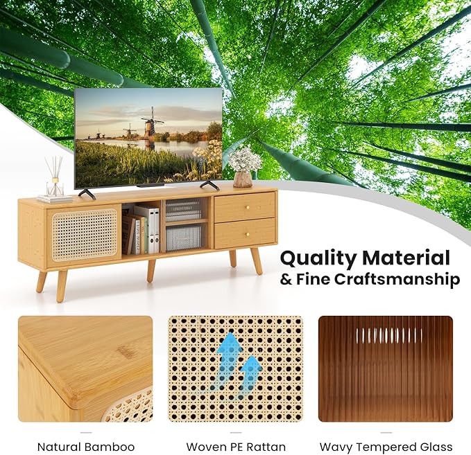 Giantex Mid Century Modern TV Stand