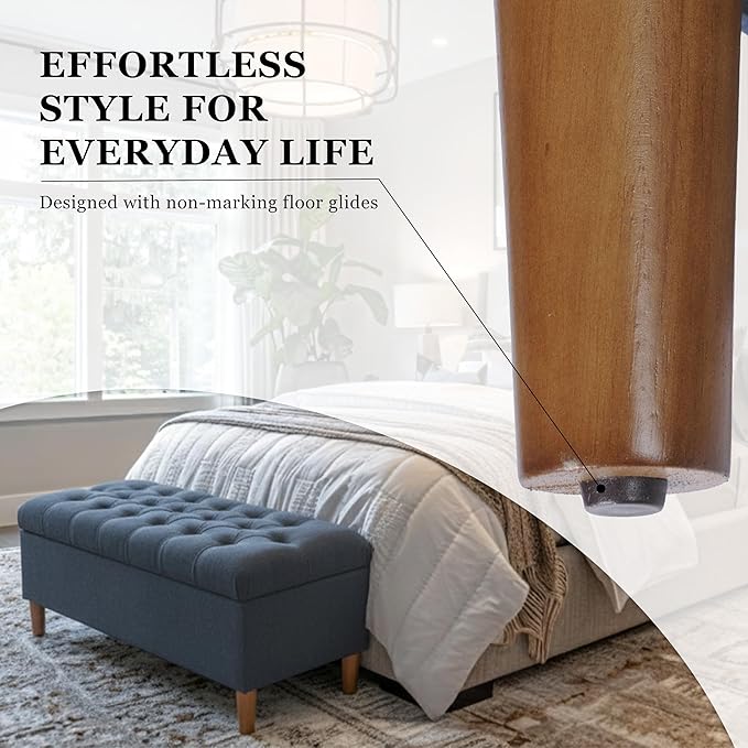 Homepop Home Decor | Tufted Ainsley Button Storage Ottoman Bench