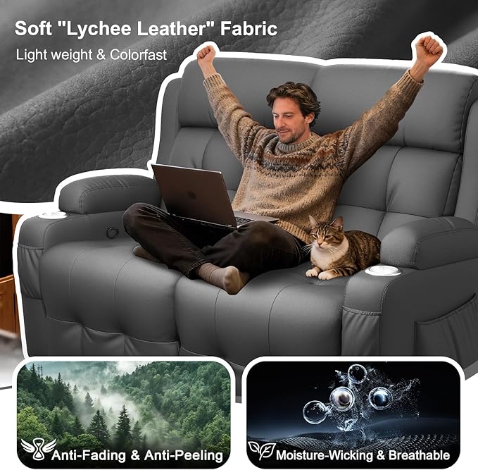 RV Loveseat Recliner Sofa, Wall Hugger Recliners