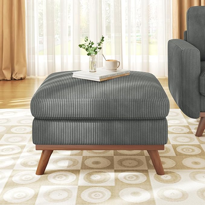 Vesgantti Large Ottoman for Modular Sofa, 29.5" Corduroy Ottoman