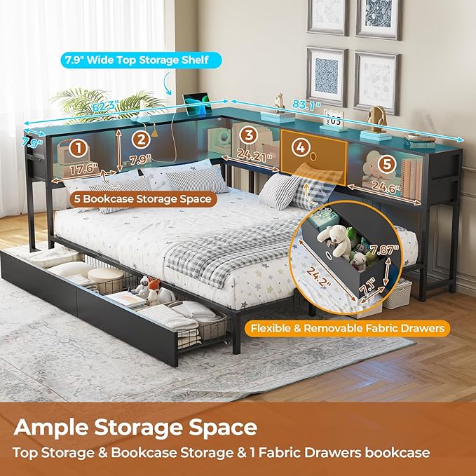DICTAC Full Corner Bed Frame
