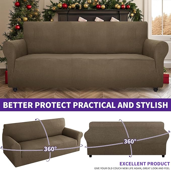ZNSAYOTX Stretch Oversized Couch Cover Universal Sofa Covers