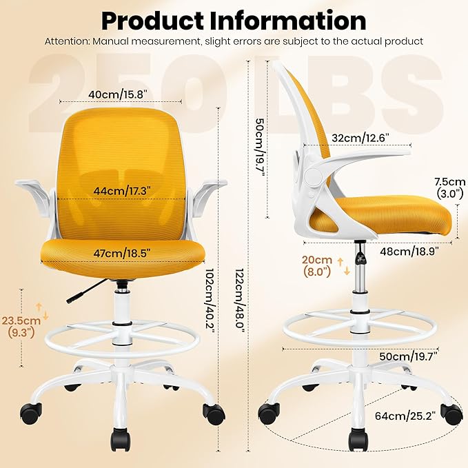 Primy Drafting Chair Tall Office Chair