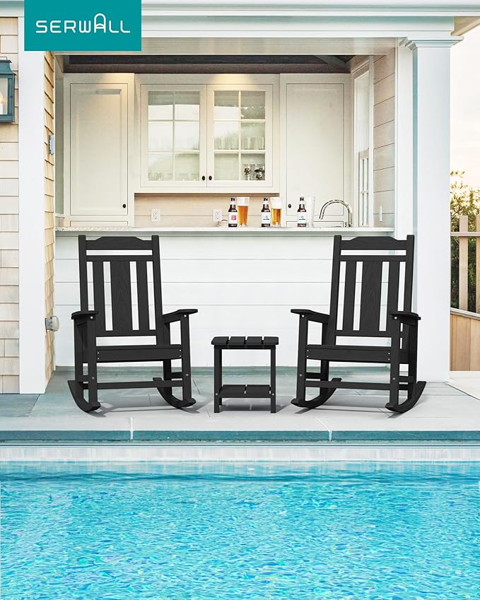 SERWALL HDPE Outdoor Rocking Chair